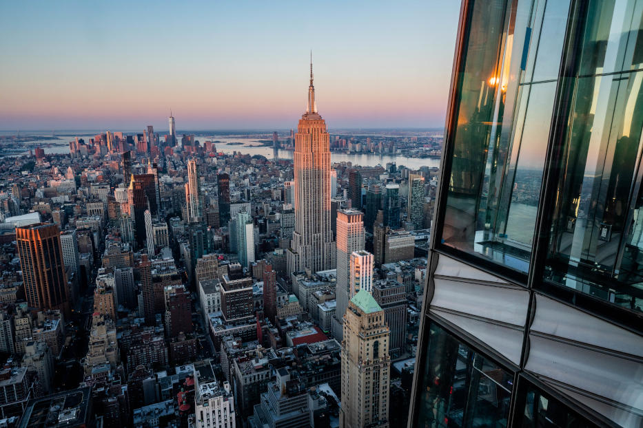 The Empire State Building is an Art Deco masterpiece on Manhattan Island