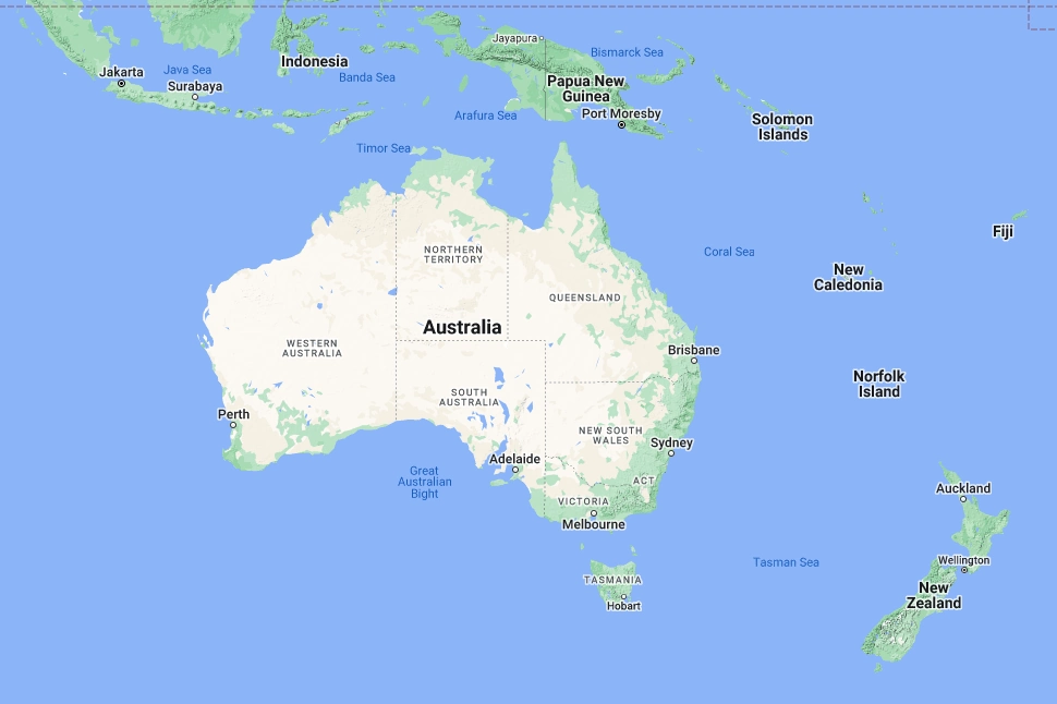 Map of Australia